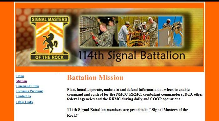 114th Signal Battalion mission statement from .netcom.army.mil