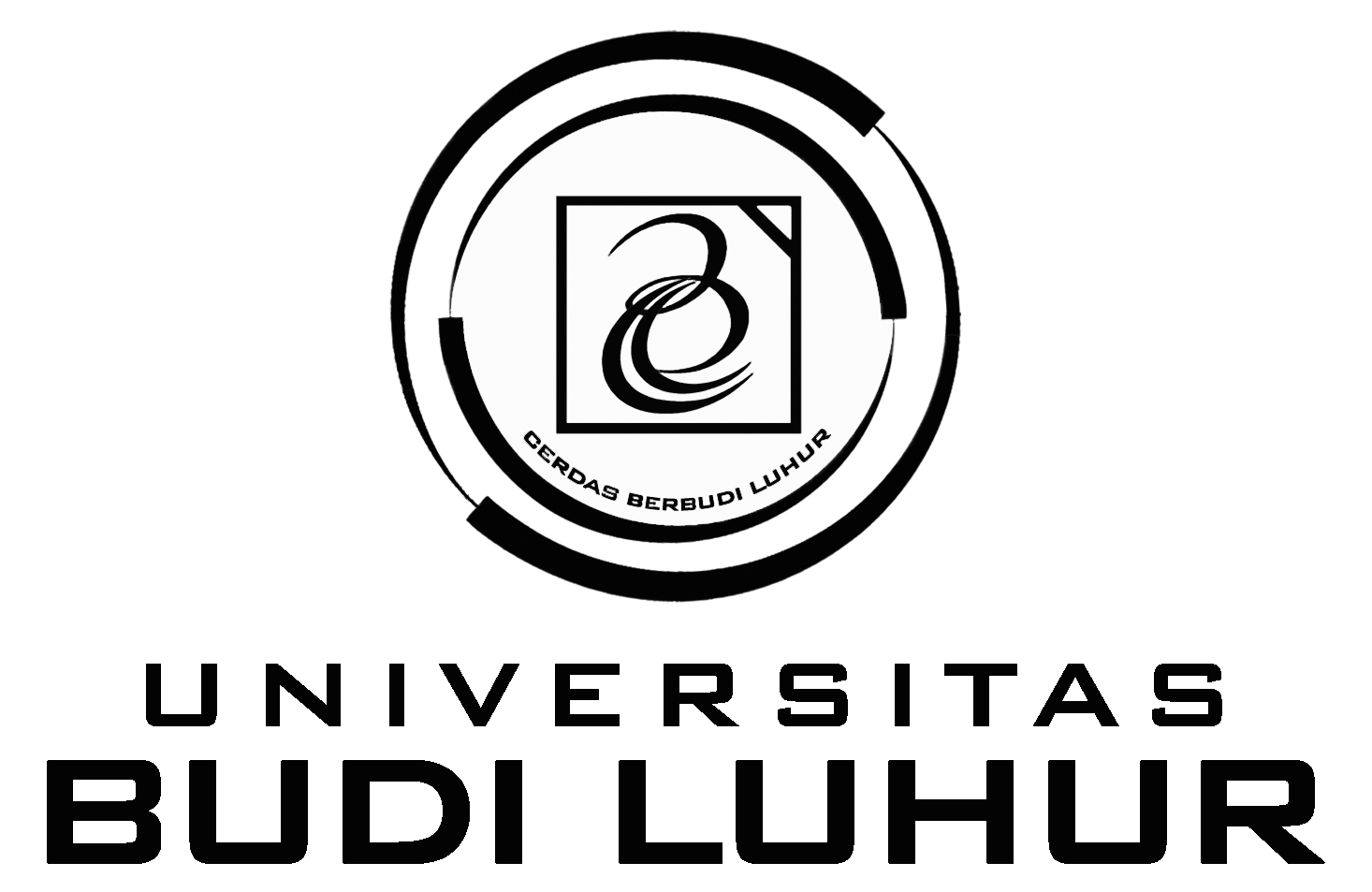 Logo Hitam Putih Universitas Budi Luhur Ubl Paksakan Pintar