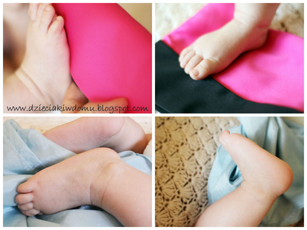 masaż stópek niemowlaka z wykorzystaniem różnych faktur