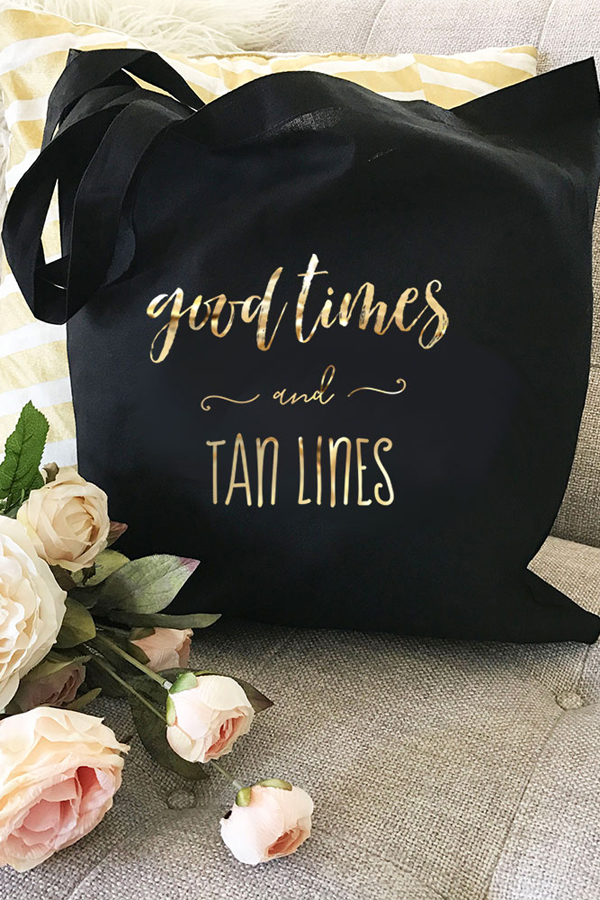 Good Times Tan Lines Canvas Bag