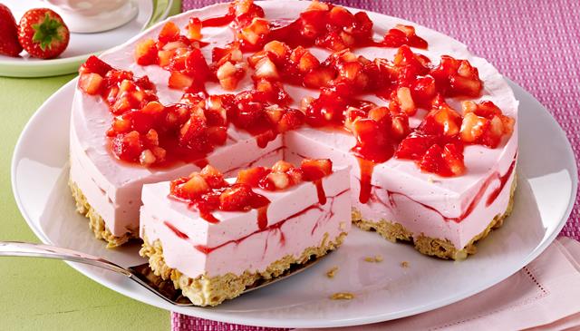 Backrezepte : Erdbeer-Joghurt-Torte