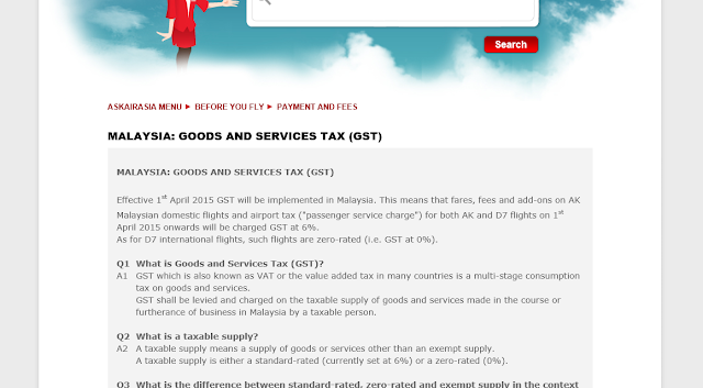 FYI Traveller | MALAYSIA: GOODS AND SERVICES TAX (GST) 