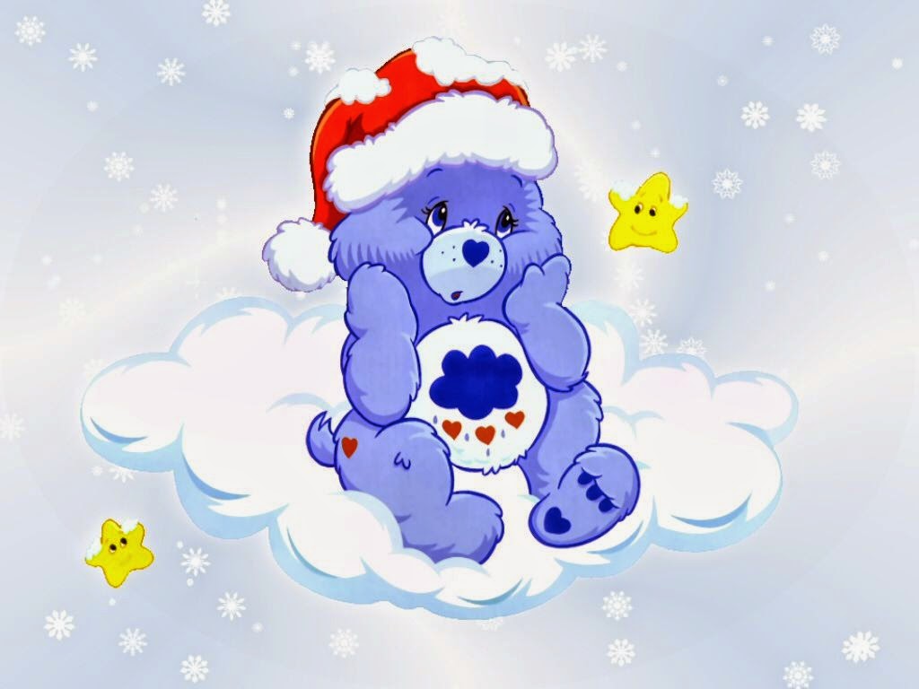 Care Bears en Navidad: Fondos, Tarjetas o Invitaciones para Descargar Gratis.