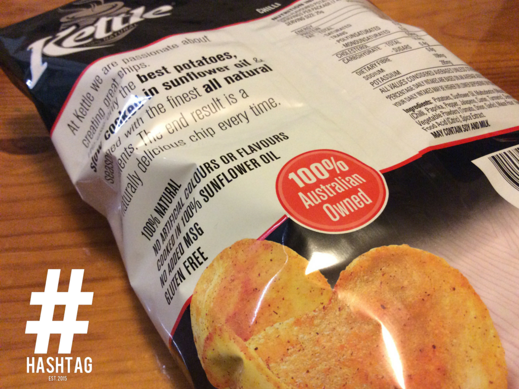 Kettle Chilli Chips Review (Australia) HASHTAG