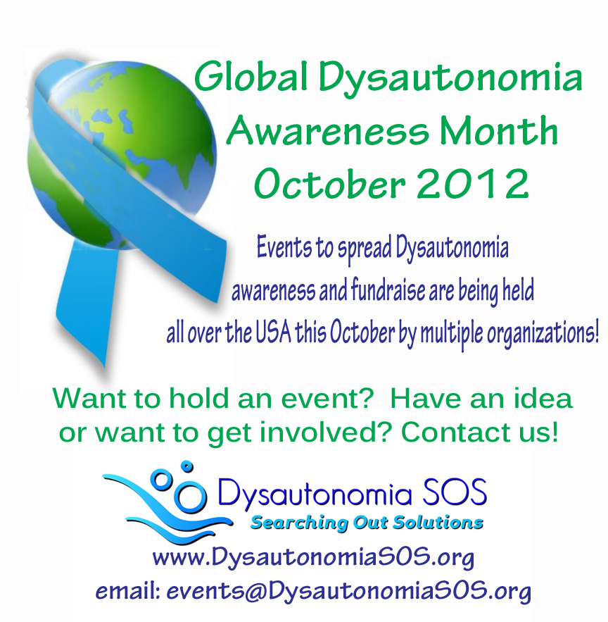 STOP POTS (and Dysautonomia!) October Is Global Dysautonomia Awareness