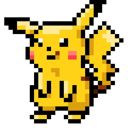 Pikachu Pixel Art | Minecraft Pixel Art Building Ideas