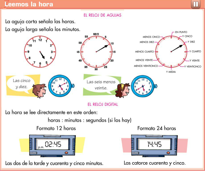 EL BLOG DE TERCERO LOS MINUTOS Y LOS SEGUNDOS. LA LECTURA DEL RELOJ