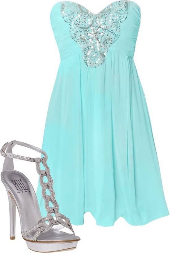 Electric blue color embroidered mini dress and sandals for ladies ...