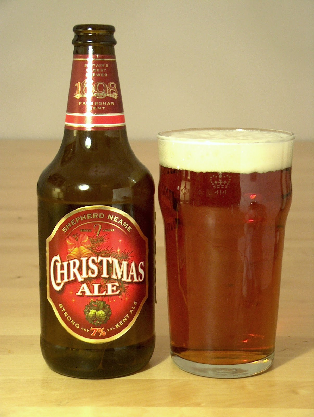 The Bottled Beer Year Day 153, Beer 153 Shepherd Neame's "Christmas Ale"