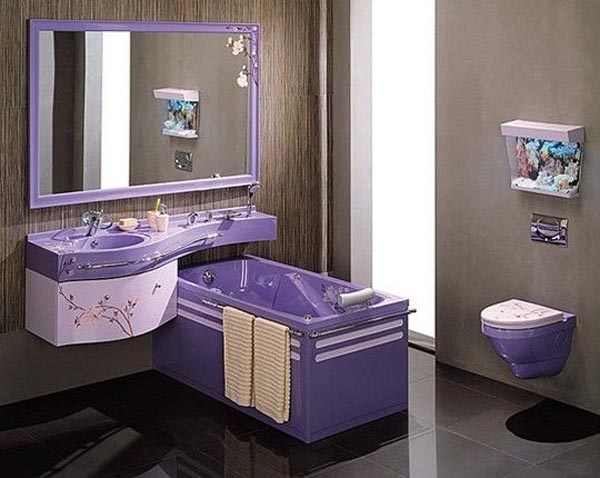  Purple  Exotic Interior Designs  Bathroom  Home Design Ideas 