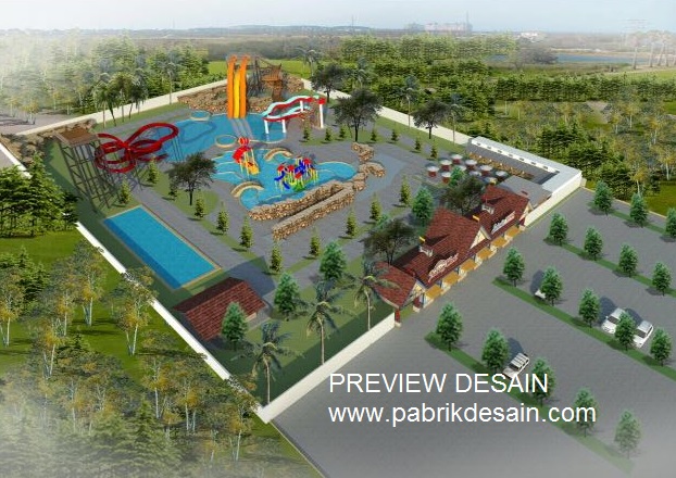 JASA DESAIN 3D INTERIOR GAMBAR EKSTERIOR: Jasa design 3D kawasan wisata