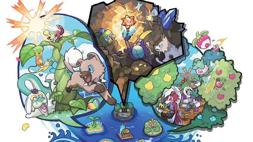 Pokémon Sun e Moon: Evoluções dos iniciais, Mega Evoluções e Ash