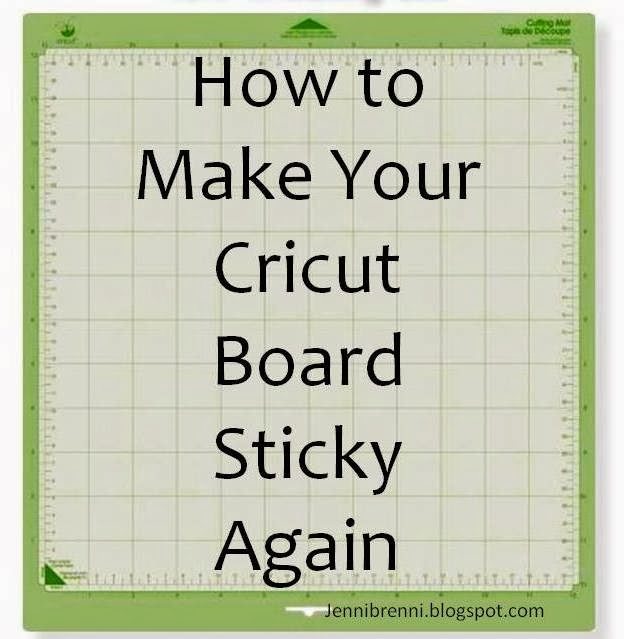 Jenni How To Make Your Cricut Cutting Mat Sticky Again