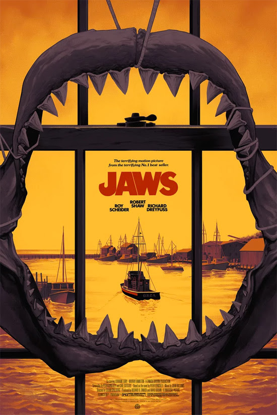 INSIDE THE ROCK POSTER FRAME BLOG: Jaws Movie Print Release By ...