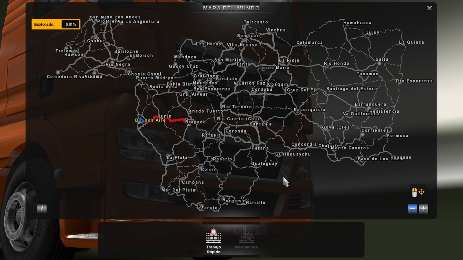 Euro Truck Simulator 2 Mod Argentina