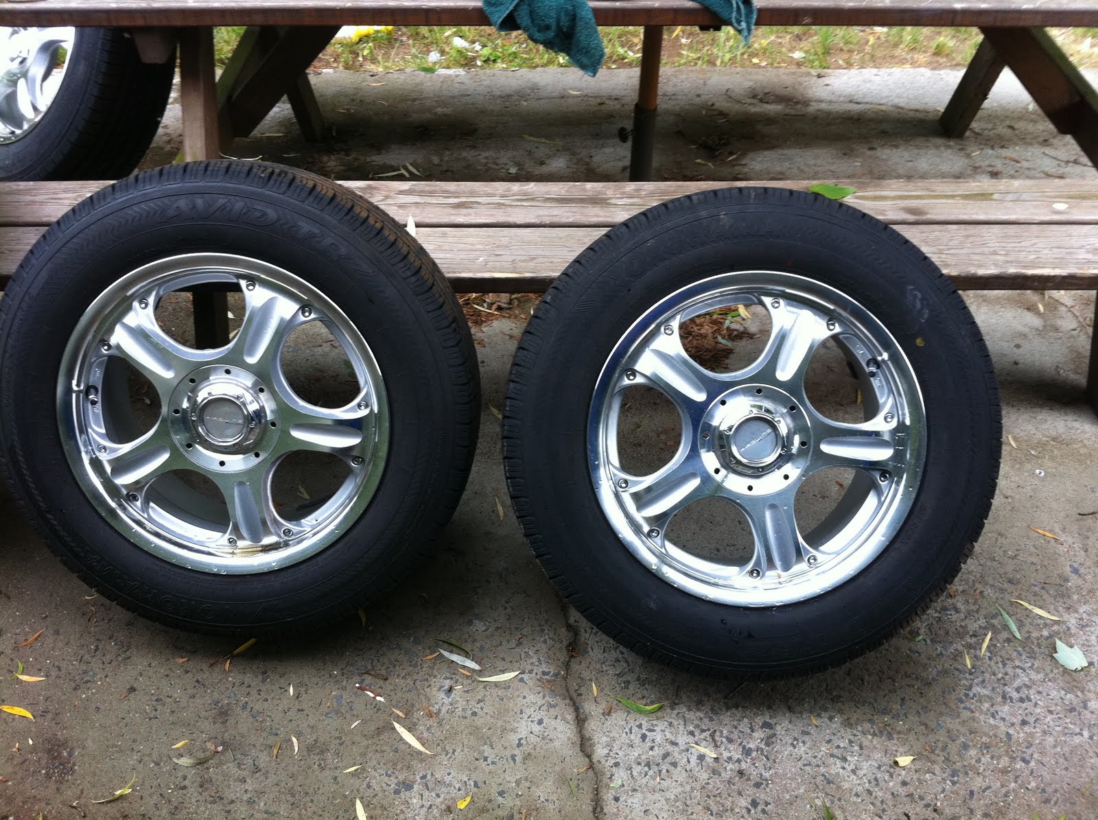 ASWESEEIT 16 Inch Yokohama Tires and Proline Chrome / Polished Alloy Rims