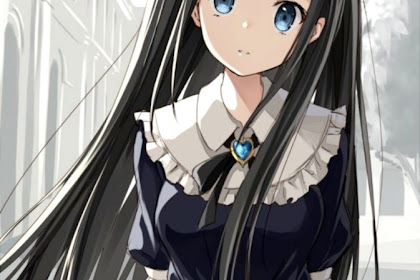 Anime Kawaii Girl With Black Hair