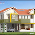 4 BHK CONTEMPORARY STYLE INDIAN HOME ELEVATION DESIGN IN 2430 Sq Ft