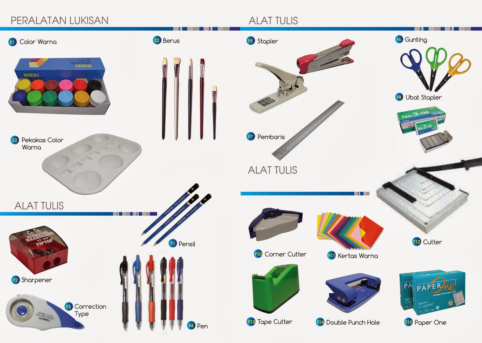 MELAKA CENDERAMATA online: Katalog Alat Tulis