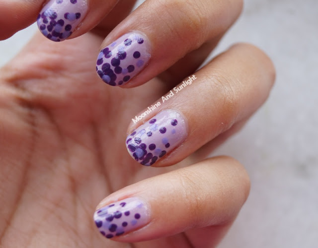 Purple Monochrome Mani-a Nail art 