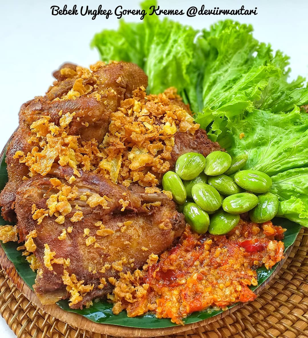 BEBEK UNGKEP GORENG KREMES Resep Masakan nusantara