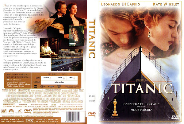 Carátula dvd: Titanic 1997