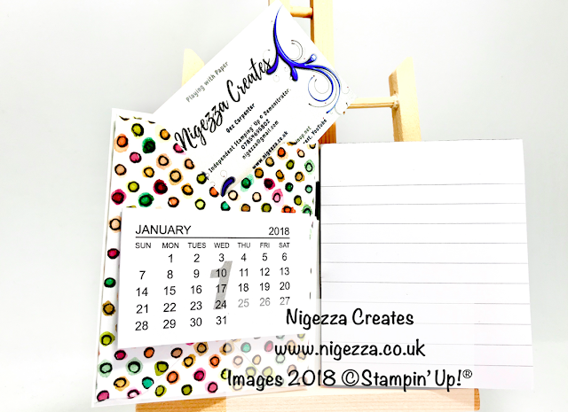 Covered Note Pad and Pen Using Stampin' Up!® Share What You love DSP Nigezza Creates 