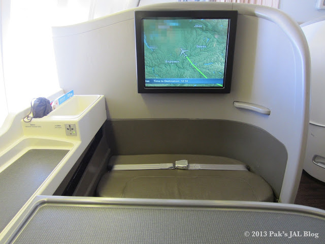 The JAL Suite ottoman doubles as a guest seating