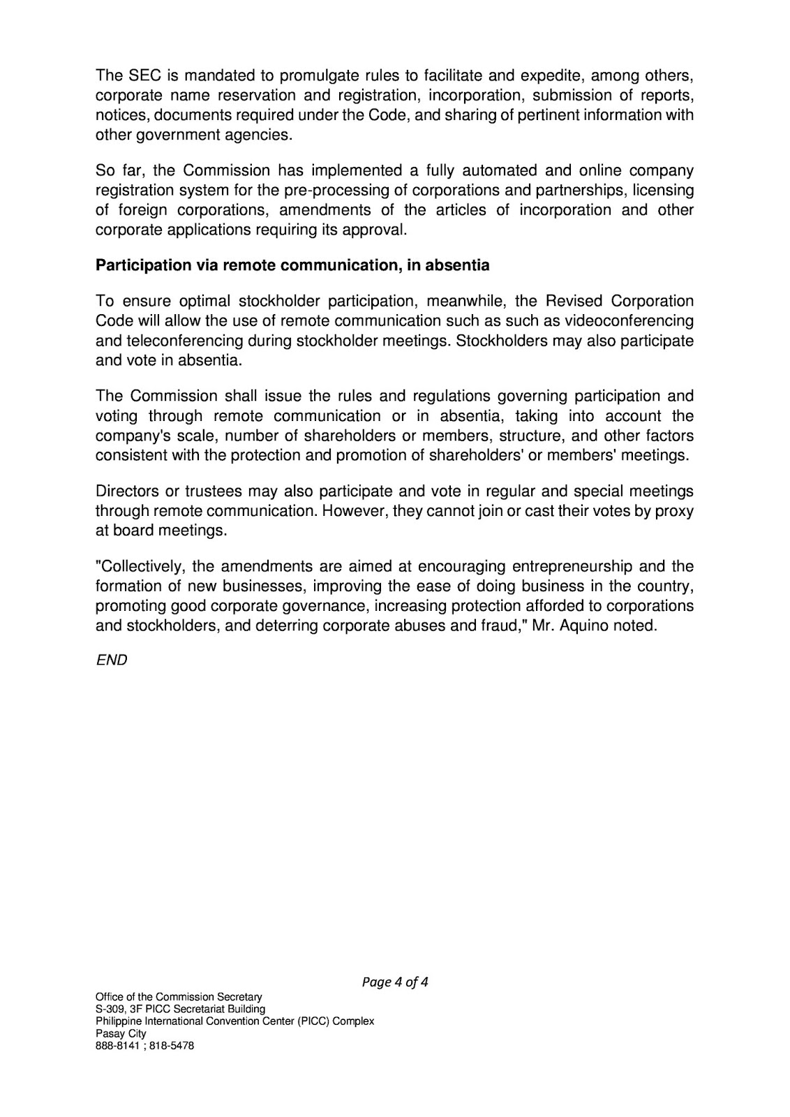 philippine real estate laws REVISED CORPORATION CODE SIGNED INTO LAW