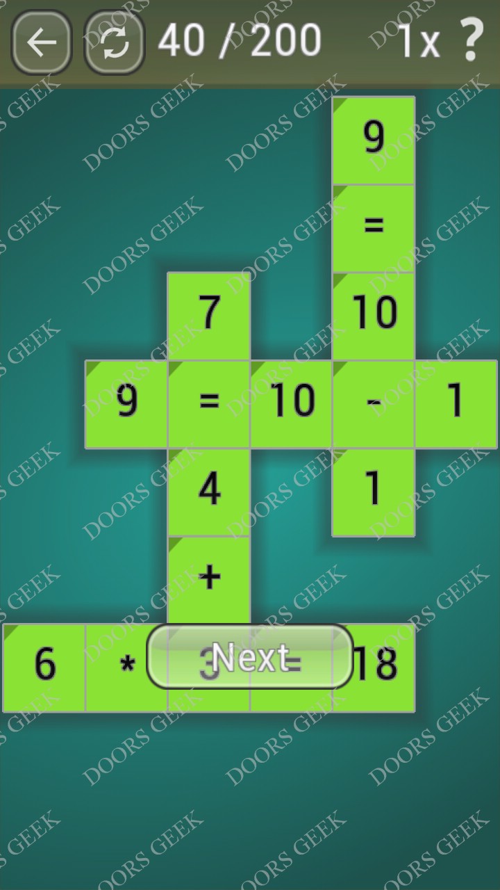 Math Games [Beginner] Level 40 Doors Geek