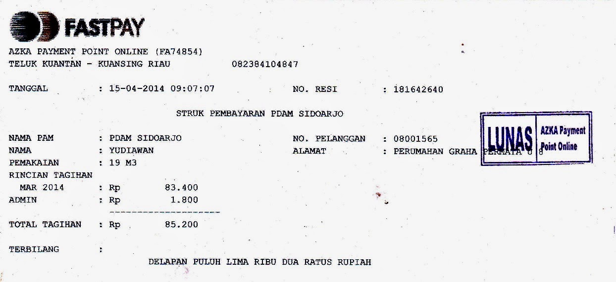 AZKA PAYMENT solusi pembayaran online anda BUKTI