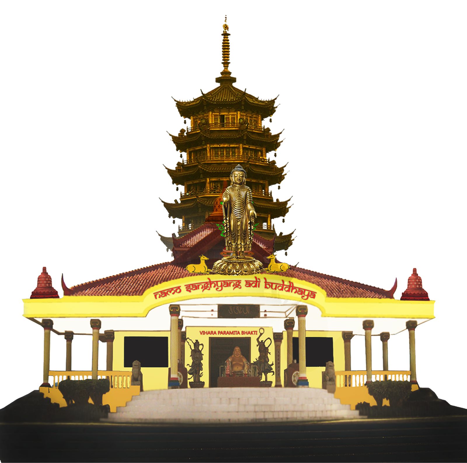 76 Gambar  Animasi Vihara  Infobaru