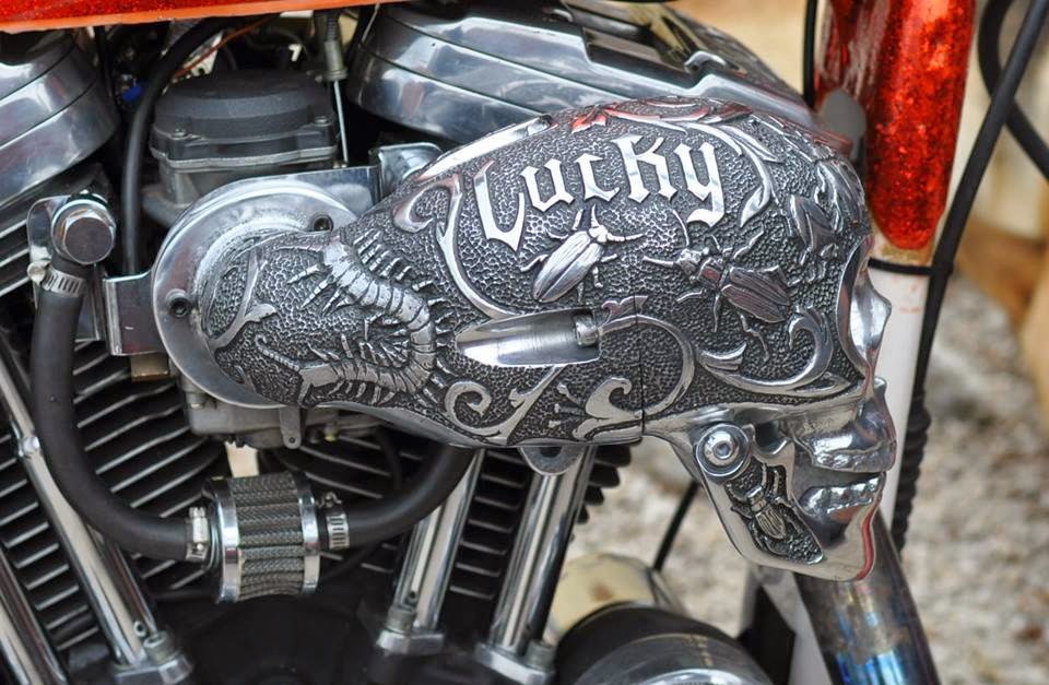 Just A Car Guy Cool engraved motorcycle parts by Tony Reynolds