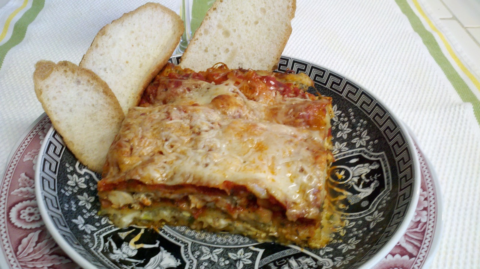TALL Blonde's Cookbook Chicken Pesto Goat Cheese Lasagna