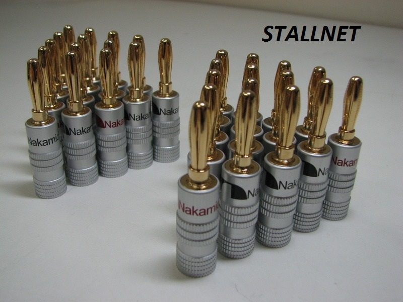 PLUG BANANA NAKAMICHI PARA RECEIVER DENON MARANTZ ONKYO