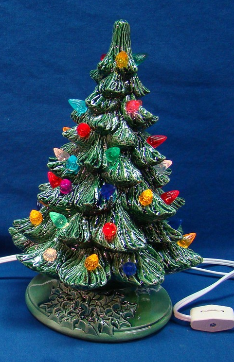 Christmas cake stand holiday cake plate tiered plate stands Small Town Craft Fair: Ceramic Christmas Trees