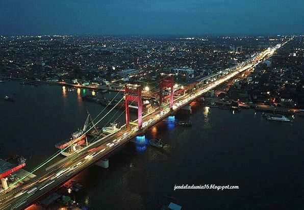 Jembatan Ampera, Objek Wisata Icon Kota Palembang Sumatera Selatan