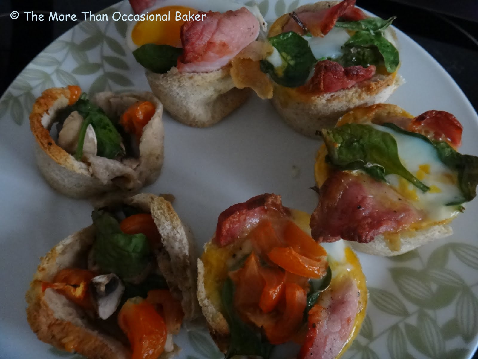 The more than occasional baker Savoury toast cups