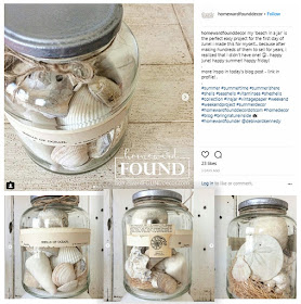 summer, original designs, diy decorating, DIY, decorating, seashells, Pinterest, beach style, beach in a jar, homewardFOUND 