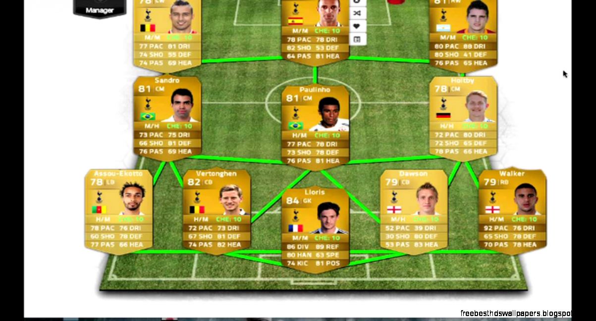 Fifa 14 Best Tottenham Hotspur Team   YouTube