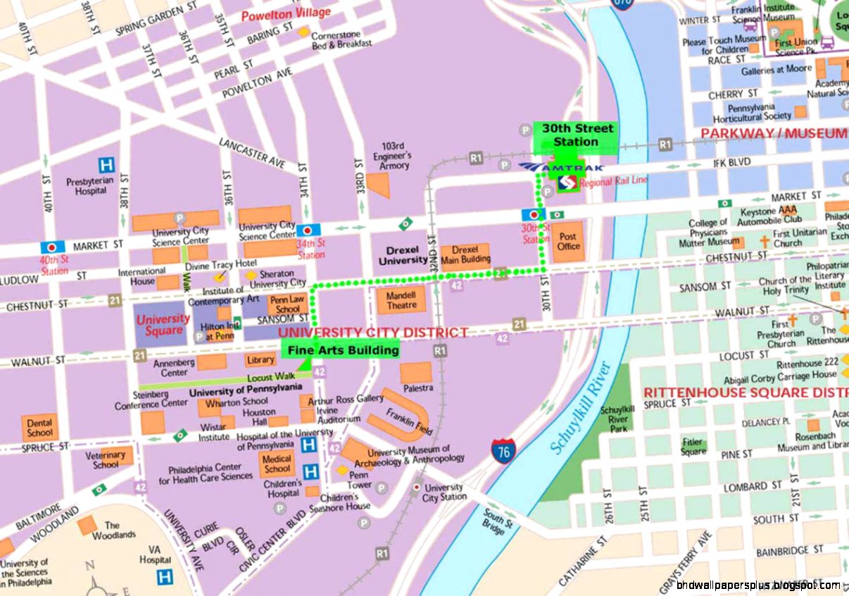 Maps of Philadelphia  Maps – Map of Subway Metro Map Map of