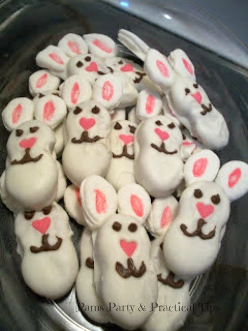 Pams Party & Practical Tips Easter Bunny Nutter Butter Cookies