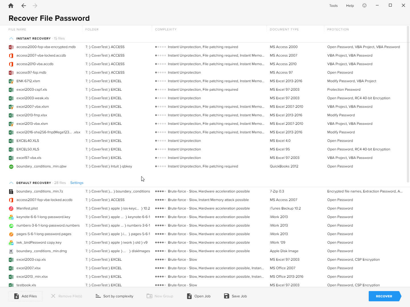 Recover File Password Screenshot Passware Kit Business Recover File Password Screenshot