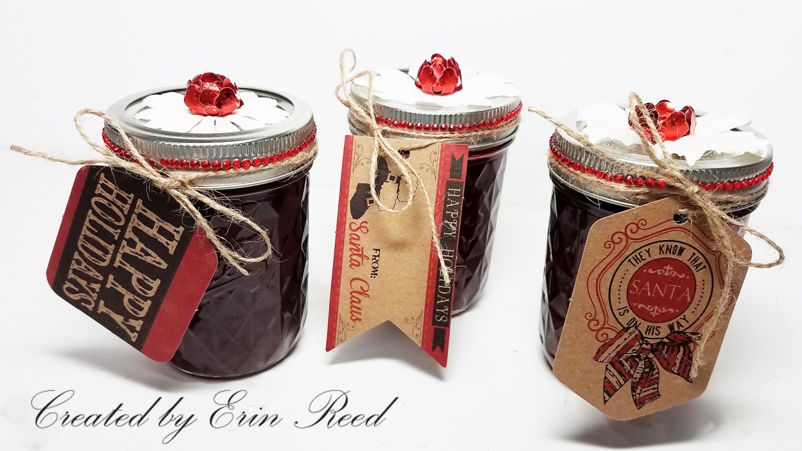 Erin Reed Makes Decorative Christmas Jam Jar Gifts