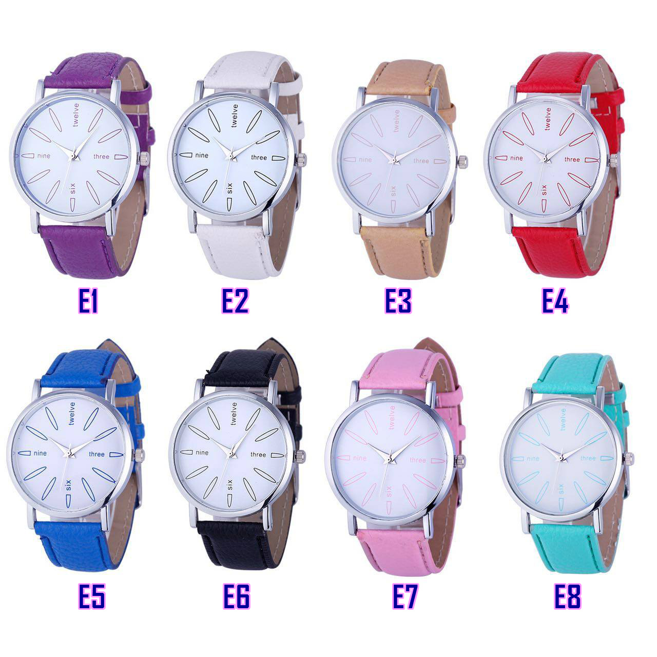 Jam Tangan Wanita Perempuan Warna Cantik Comel kedai online