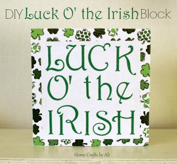 DIY Luck o' the Irish decor St Patrick's Day tutorial