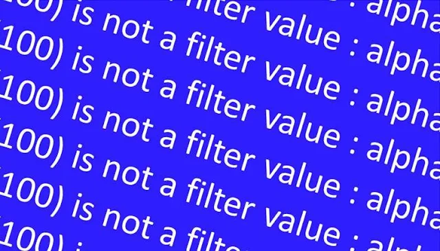 cara memperbaiki problem error is not a filter value alpha 100