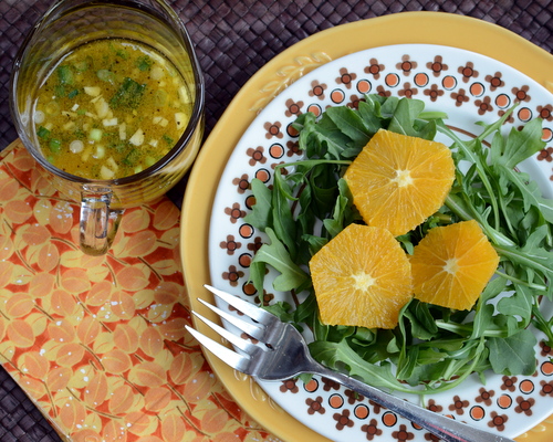 Orange & Cumin Vinaigrette ♥ KitchenParade.com, bright and vibrant, fresh-squeezed citrus with earthy cumin.