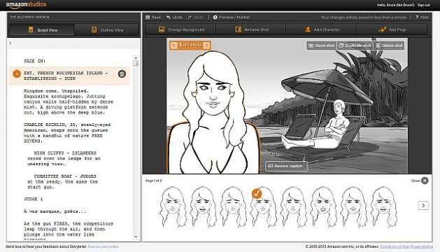Turn your Movie script into a storyboard with the Amazons new free beta 'Storyteller storyboarding' App