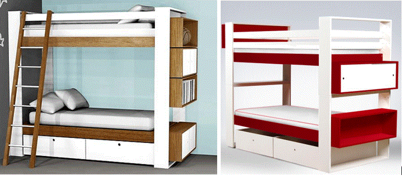 Hopskoch Modern Bunks, Ducduc Austin Bunk Bed